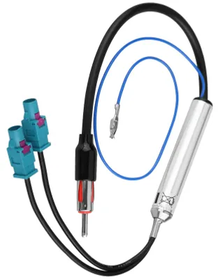 Antennenadapter Doppel-Fakra auf DIN, 46 cm, für Aftermarket-Radio