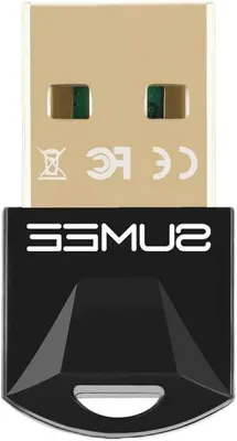 Productafbeelding van Bluetooth 5.0 Adapter - Zender Ontvanger - Draadloze Verbinding - 2-in-1 Functionaliteit - 10.7 cm - Zwart
