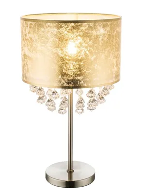 Immagine prodotto di Globo Lighting|Lampada da tavolo in metallo nichel opaco, 1x E27