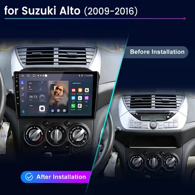 Obrázek produktu pro Hexinex Autorádio Carplay Android Auto pro Suzuk Alto 2009-2016 GPS Navi, WiFi, Bluetooth, RDS FM, SWC, 2din, USB, 2GB+64GB