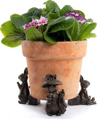 Immagine prodotto di Piccoli vasi decorativi a forma di figurine con piedini, set da 3 pezzi
