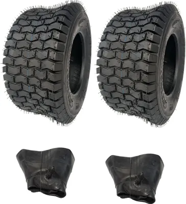 Produktbild von 2x Schlauch + 2x 16x6.50-8 Reifen LG01 Rasenreifen  16x6.5-8 für Rasentraktor Aufsitzmäher Rasenmäherreifen