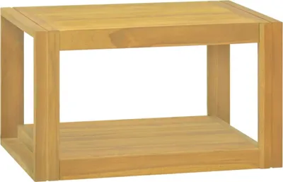 Produktbild von The Living Store Wand-Badschrank 60x45x35 cm Massivholz Teak