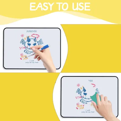 Produktbild von Trocken abwischbares kleines Whiteboard - A3-Format - 1 Stück - 42 x 30 cm