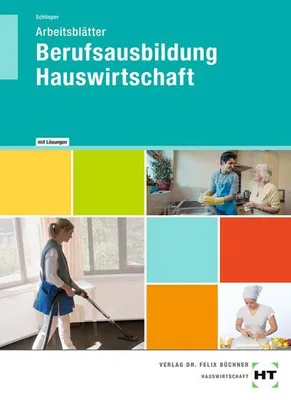 Obrázek produktu pro Arbeitsblätter mit eingetragenen Lösungen Berufsausbildung Hauswirtschaft