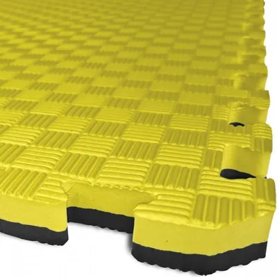 Zdjęcie produktu dla Mata TATAMI PUZZLE - dwukolorowa - 100x100x3,0 cm czarno-żółta