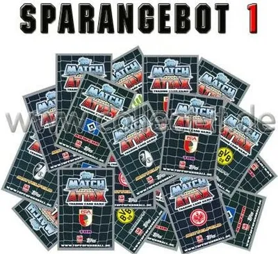 Produktbild von Match Attax - Spar 1 - Saison 12/13 - 100 gemischte Base-Karten