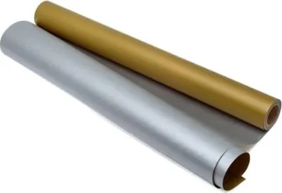 Produktbild von Kraftpapier Gold-Silber 70 cm-25 m 60 g