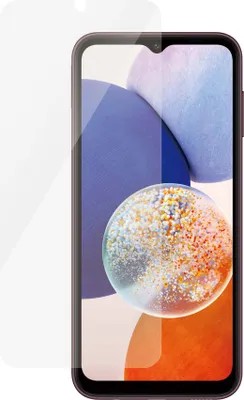 Zdjęcie produktu dla PanzerGlass ® Screen Protector Samsung Galaxy A14 | A14 5G | Ultra-Wide Fit, Samsung, Samsung - Galaxy A14 5G, Samsung - Galaxy A14, Aplikacja na sucho, Odporny na zadrapania, Odporny na wstrząsy, Przezroczysty, 1 szt.