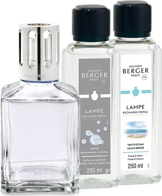 Immagine prodotto di LAMPE BERGER Lampada Essentielles Cube con 2 Flaconi da 250ml