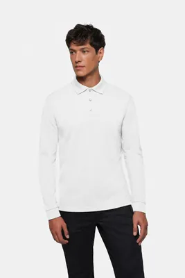 Produktbild von HAKRO MIKRALINAR® Longsleeve-Polo 815 weiß, S