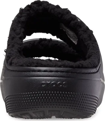 Produktbild von Crocs Classic Cozzzy Thermoplastische Damen Schwarz Sandalen