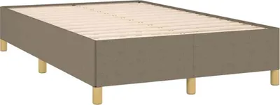 Produktbild von vidaXL Bettgestell ohne Matratze Taupe 120x190 cm Stoff