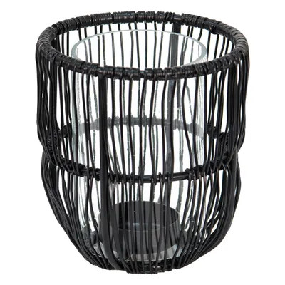 Produktbild von Clayre & Eef Windlicht Ø 10x12 cm Schwarz Metall