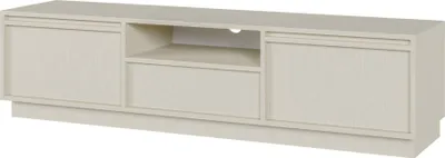 Produktbild von Selsey Evo - TV-Möbel 2-türig mit Schublade, sandbeige, 154 cm