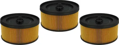 Produktbild von vhbw 3x Faltenfilter kompatibel mit Kärcher WD 5.800 eco!ogic Staubsauger - Patronenfilter Gelb Schwarz