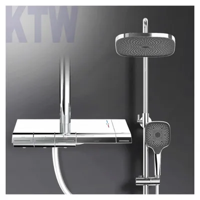 Produktbild von Duschsystem mit Thermostat und Handbrause
