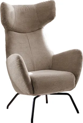 Produktbild von KAWOLA Sessel LOTTE Ohrensessel Cord taupe