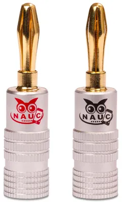 Produktbild von 8x Bananenstecker Bananas vergoldet High End Nauc Banana 24K für Kabel bis 6mm²