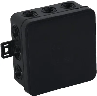 Immagine prodotto di Scatola da incasso nera 80x85x41 IP54 Viplast 03605