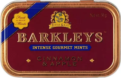 Zdjęcie produktu dla Barkleys Pastylki Puszka Cynamon i Jabłko w metalowej puszce 50g