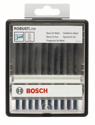 Produktbild von Bosch Stichsägeblatt-Set Robust Line Metal Expert T-Schaft 10-teilig