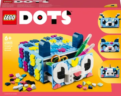Zdjęcie produktu dla LEGO DOTS Kreatywny zwierzak — szuflada, Zestaw do budowania, 6 lat(a), Plastik, 0 szt., 446 g