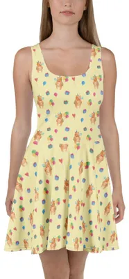 Produktbild von Mr. & Mrs. Panda Damen-Sommerkleid Bär Geburtstag XL - Gelb - Geschenk, Teddy, Damenkleid, Glückwunsch, Kleid, Alles Gute, Shirtkleid, Sommerkleid, Happy Birthday