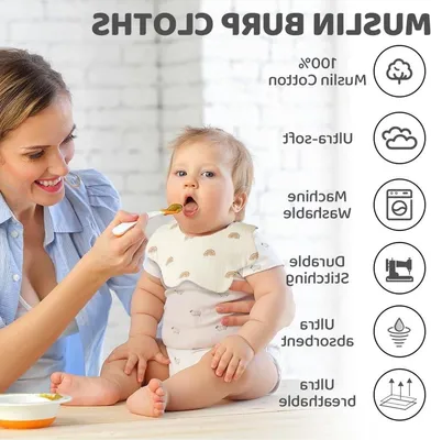 Baby Bandana Drool Bibs aus Baumwolle, saugfähige Lätzchen für Zahnen und Füttern von Neugeborenen und Kleinkindern