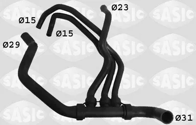 Produktbild von SASIC Kühlerschlauch Wasserschlauch für RENAULT SCÉNIC II (JM0/1) 3404032