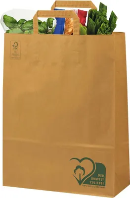 Produktbild von VP Papier-Tragetaschen braun 32,0 x 42,0 cm, 50 St.