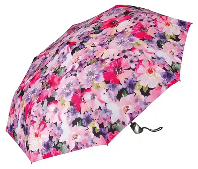 Produktbild von Happy Rain Selection Easymatic Ultra Light Auf-Automatik Taschenschirm Flowers