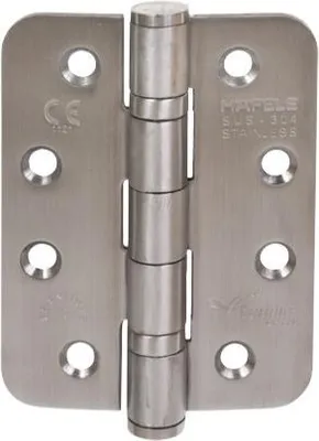 Image de Startec charnière tressée coupe-feu jusqu'à 120 kg, RD acier inoxydable mat, 102x76x3m (926.98.050)
