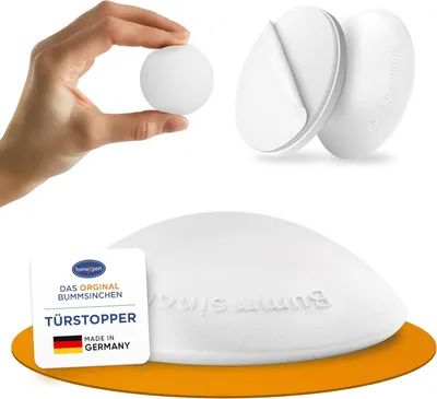 Produktbild von Türpuffer BUMMSINCHEN weiss 10-er Pack