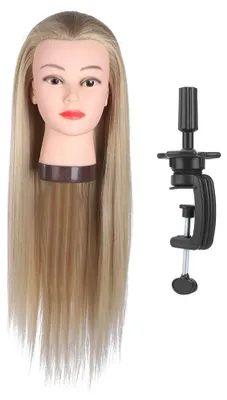 Produktbild von Friseurtraining Styling Praxis Farben Perücke Dummy Mannequin Kopf mit Haaren