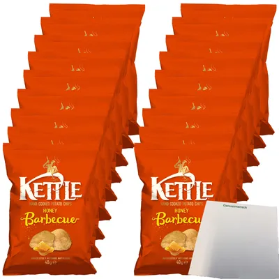 Produktbild von Kettle Chips Honey Barbecue VPE (18x40g Packung) + usy Block