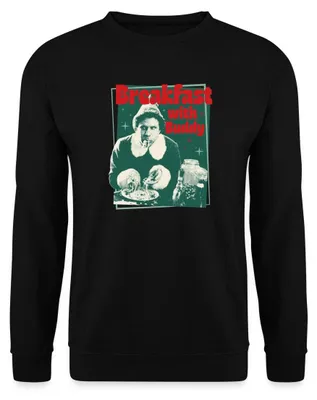 Produktbild von Spreadshirt Buddy Der Weihnachtself Breakfast With Buddy Uni Pullover, M, Schwarz
