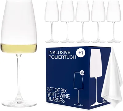 Produktbild von Weingläser 420 ml, 6er Set, spülmaschinenfest, für Weißwein
