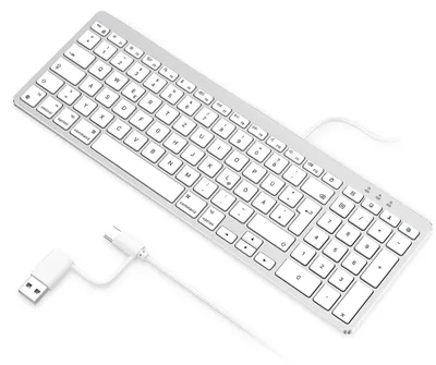 Zdjęcie produktu dla Kabel klawiatury Mac z podwójnym złączem, z klawiszem numerycznym, kompatybilna