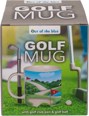 Obrázok produktu pre Hrnček na kávu s motívom golfového ihriska, s birosom Rozmery cca 10 x 8 cm, z kameniny