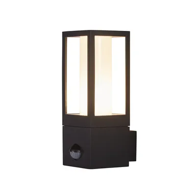 Zdjęcie produktu dla Zewnętrzna lampa ścienna Avenue LED - czujnik PIR. Czarny