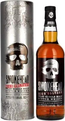Produktbild von Smokehead HIGH VOLTAGE Islay Single Malt Scotch Whisky in Tinbox 58 %  0,70 lt.