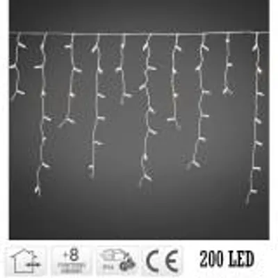 Obrázok produktu pre LED Reťaz MULTI CONNECT  200 LED teplá biela, strapce  5m