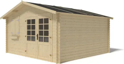 Produktbild von Gartenhaus, Gerätehaus 16m2 - 4x4m - 28mm