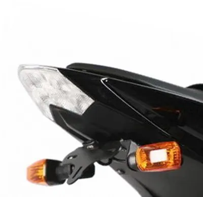 Image de Support de plaque d'immatriculation, Kawasaki Z1000 2007-2009 et Z 750 2007-, noir