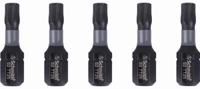 Obrázek produktu pro Schmith Sada bitů 5 ks, Torx TT25, 25 mm Rázové, magnetické - profesionální příslušenství pro nářadí
