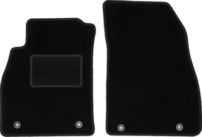 Immagine prodotto di Wielganizator tappetini auto velours anteriori adatto per Opel Insignia A (2008-2017, berlina, station wagon, grand tourer, liftback) neri, set 2 pz, con fissaggi