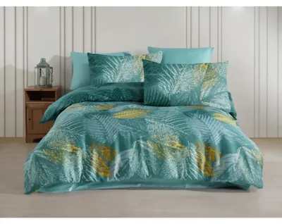 Imagen del producto de Juego de sábanas de satén, 140x200 cm, funda de almohada 70x90 cm, color verde paloma