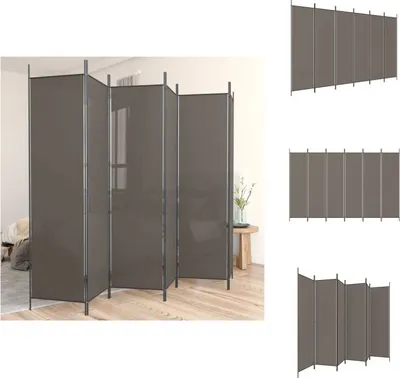 A room divider set up in a room.