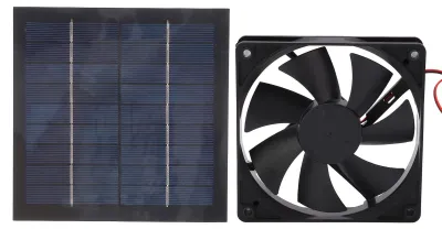 Solar-Abluftventilator 20W, IP65 wasserdicht, für Außenbereiche